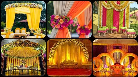 Stage Decoration Ideas For Mehndi Shelly Lighting