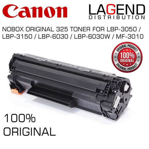 100 Original Canon 325 Toner Cartridge No Box Canon Lbp6030 Lbp6030w Toner Shopee Malaysia