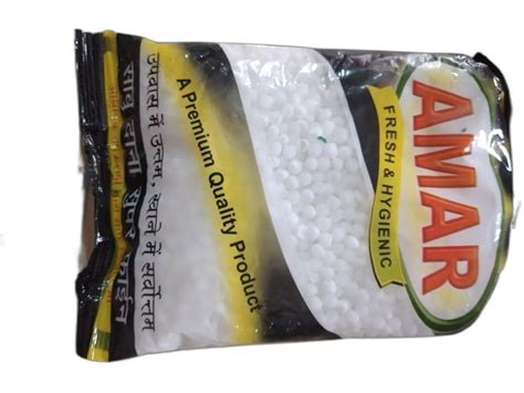 White Natural Amar Sabu Dana Packaging Type Packet Packaging Size