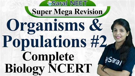 Organisms And Population Class 12 Ncert Highlights Neet One Shot