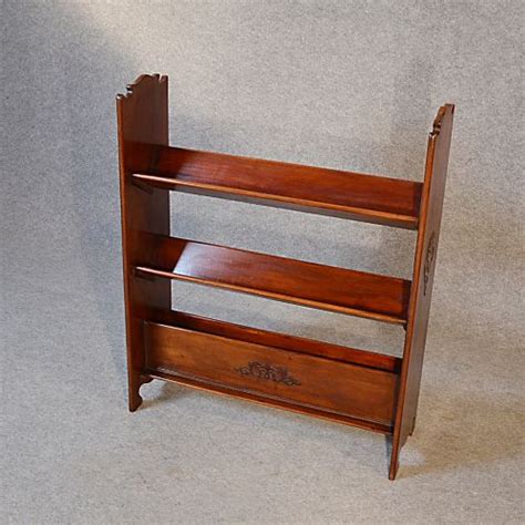 Antique Bookcase Book Magazine Rack Library Shelves Victorian Mahogany