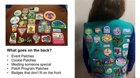 Girl Scout Vest 101 Party On The Back Fun Patches Youtube