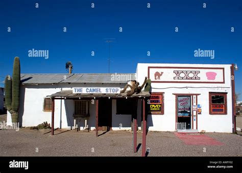 The Camel Stop Adult Bookstore Located In The Small Desert Town Of Quartzsite Arizona Stock