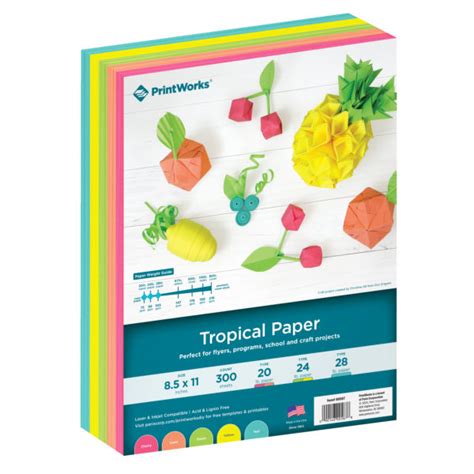 Colored Cardstock Paper By PrintWorks Paris Corporation