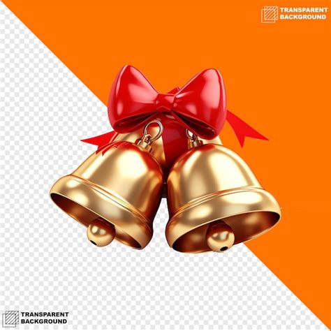 Premium PSD Minimalistic 3d Model Of Jingle Bells