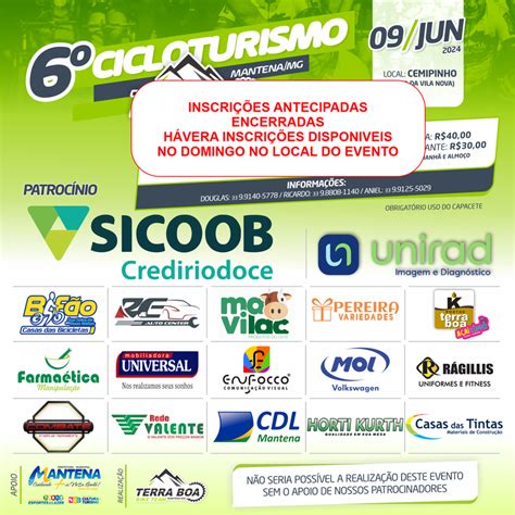 6º Cicloturismo Terra Boa 2024 Inscrições Atletis