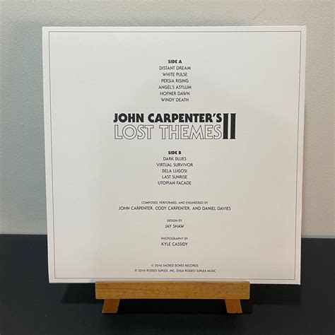 John Carpenter Lost Themes 2 Vinyl Record Hobbies Toys Music