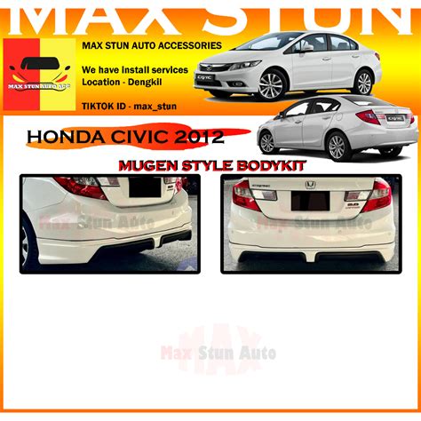 Honda Civic Fb Mugen Full Set Bodykit Mg Bumper Skirt Lip