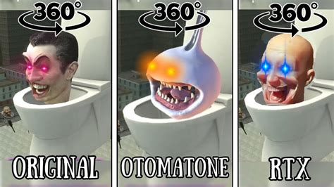 Skibidi Toilet Original Vs Otamatone Vs Rtx 360º Vr Finding Challenge