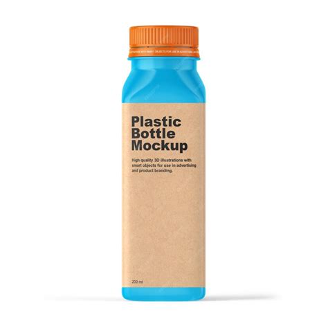 Premium PSD | Plastic bottle mockup