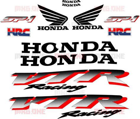 Honda Vtr Firestorm Stickers Set Mxg One Best Moto Decals