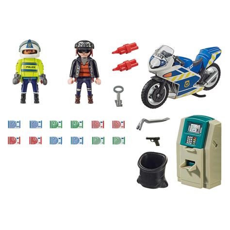 Playmobil City Action Moto De Polic A Persecuci N Del Ladr N De