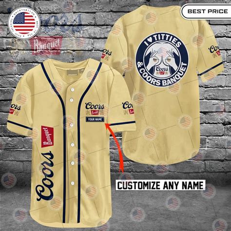 Hot Coors Banquet I Love Titties And Coors Banquet Custom Baseball