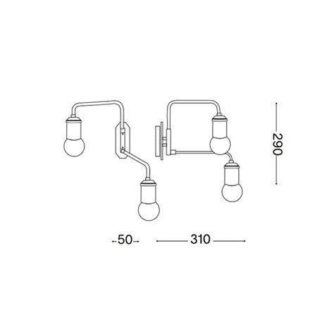 Triumph Applique In Metallo Ideal Lux Applique Progetti In Luce