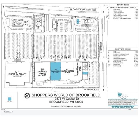 Brookfield Square Mall Map