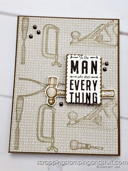 Double Fold Card He S The Man Suite Stampin Up Artofit