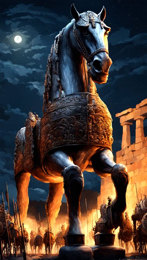 Julibrary15: Mythology – Trojan horse by Vitoria A - Playground