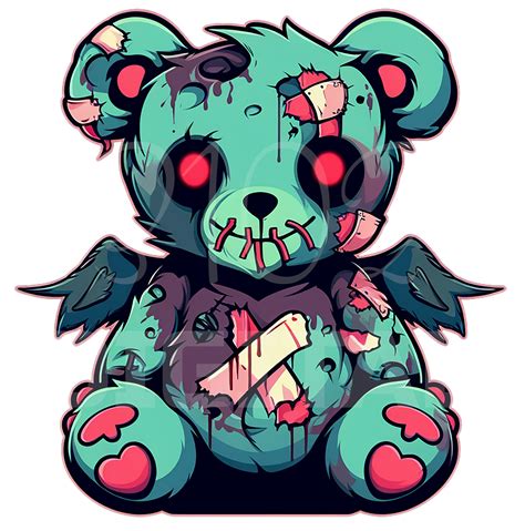 Scary Cartoon Teddy Bear