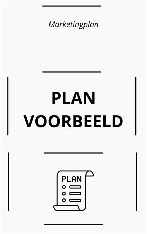 Marketingplan Voorbeeld