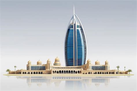 Premium Photo | Vector Illustration of Burj Khalifa