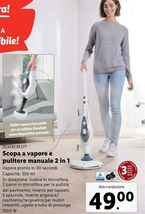 Silvercrest Scopa A Vapore E Pulitore Manuale In Offerta Di Lidl