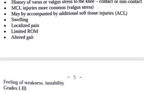 Knee Pathology Flashcards Quizlet