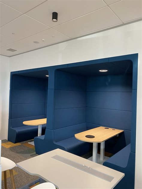 Booth Seating & Wall Panels in Office Space - SCI Matamata