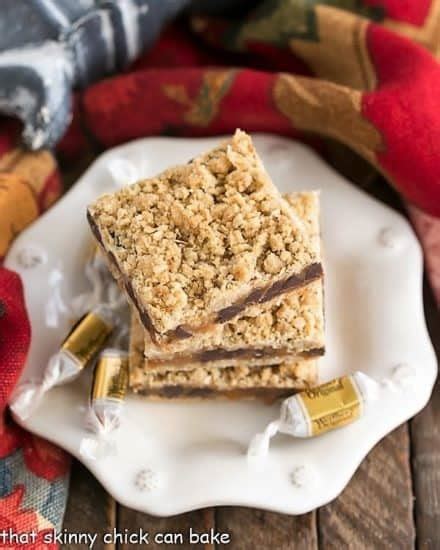 Oatmeal Carmelitas Easy Gooey Bars That Skinny Chick Can Bake