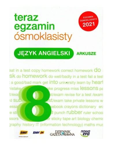 Teraz egzamin ósmoklasisty język angielski arkusze Rzeszów Kup