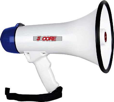 Core Megaphone Handheld Bullhorn Rechargeable With Battery Cheer