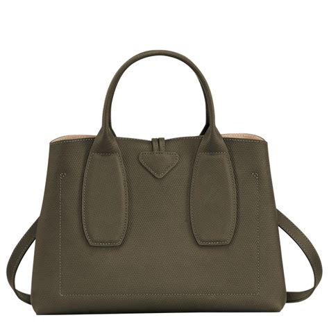 Top Handle Bag M Roseau Khaki 10058hpn292 Longchamp Th