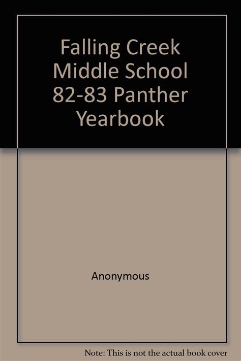 Falling Creek Middle School 82-83 Panther Yearbook: Anonymous: Amazon ...