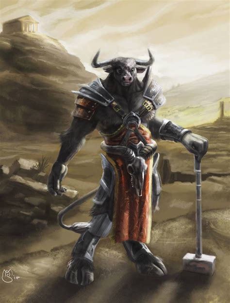 Armoured Minotaur By Mas R1980 On Deviantart Fantasy Warrior Concept