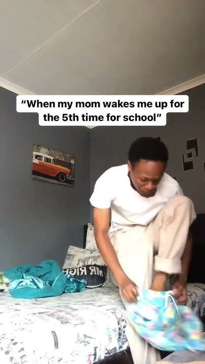 When My Mom Wakes Me Up For The 5th Time For School 🤣 Shorts Viral