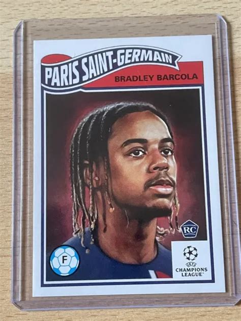 TOPPS LIVING SET 2023 2024 Bradley Barcola Paris Saint Germain PSG