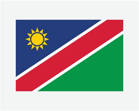 National Flag of Namibia. Namibian Country Flag. Republic of Namibia ...