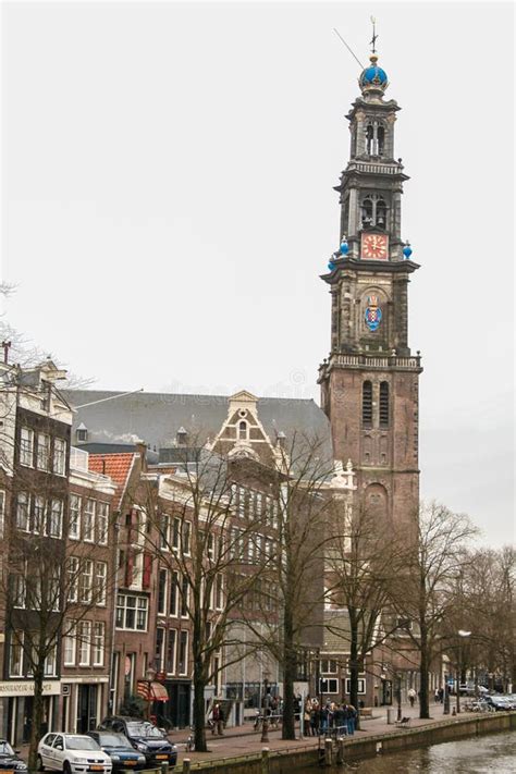 Torre De Iglesia De Westerkerk En Amsterdam Holanda Imagen Editorial