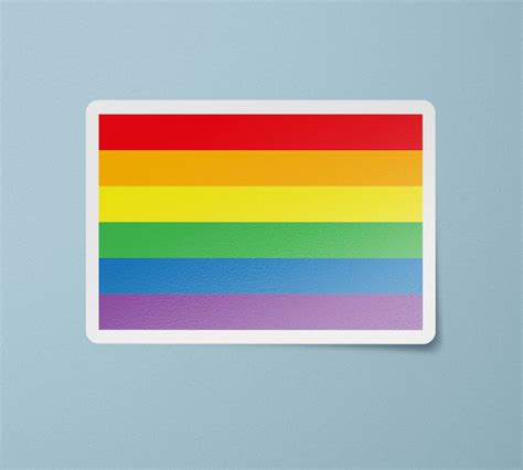 Gay Pride Sticker Gay Pride Flag Vinyl Decal Waterproof Lgbt Sticker Etsy