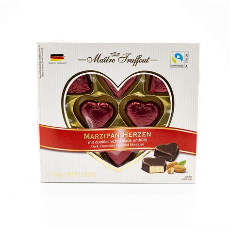 Maitre Truffout Oz Marzipan Hearts Box European Food Express