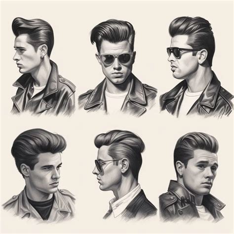 1950s Mens Greaser Hairstyles