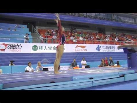 Kyla Ross Vault 2014 World Championships Podium Training Video