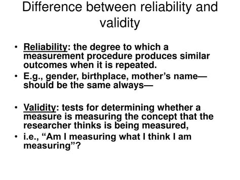 Difference Between Reliability And Validity In Assessment Siamsadeba