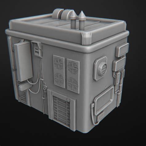 3d Printable Cyberpunk Buildings Terrain By Kino Prados Cordon