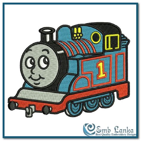 Thomas and Friends Logo 3 Embroidery Design | Emblanka.com