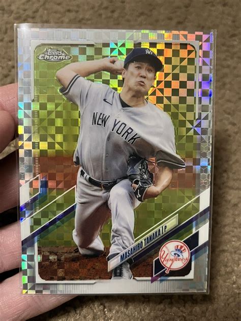 Masahiro Tanaka 2021 Topps Chrome X Fractor 131 New York Yankees EBay