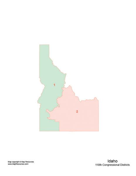 Idaho Map With 2022 Congressional Districts