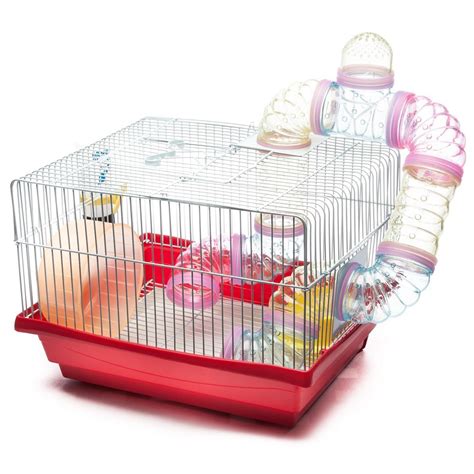 YOUDA Red Hamster Cage with Accessories (35cm x 28cm x 23cm) | Shop Today. Get it Tomorrow ...