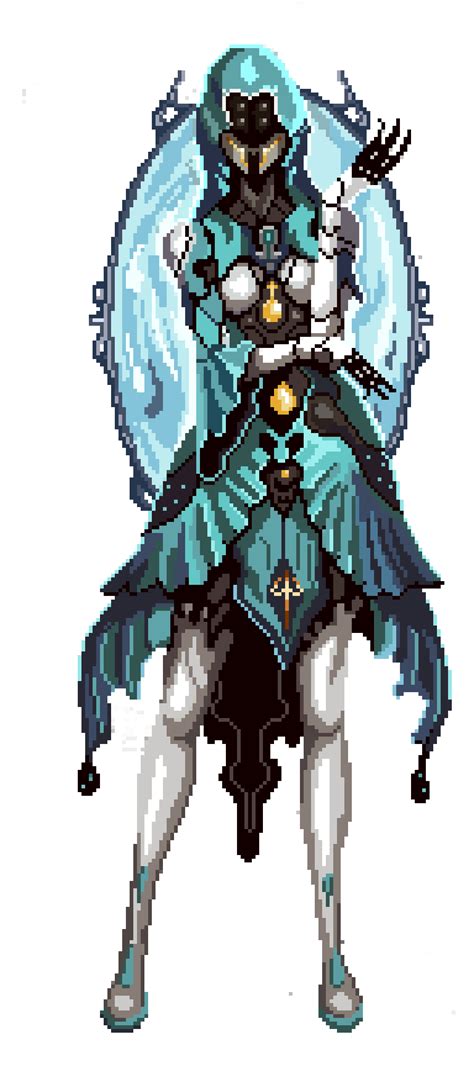 Yareli from Warframe (commission for a friend redditor) : r/PixelArt