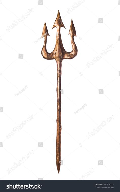 Poseidon'S Trident Isolated On White Stock Photo 162315734 : Shutterstock