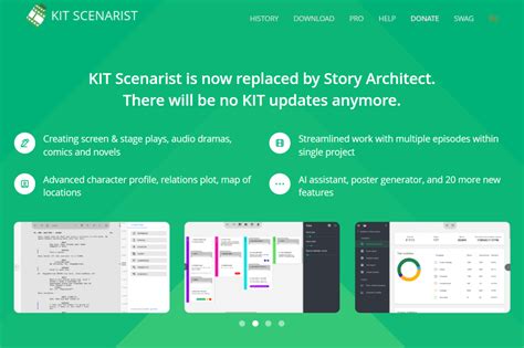 kit scenarist  comprehensive toolkit  scriptwriters startup stack